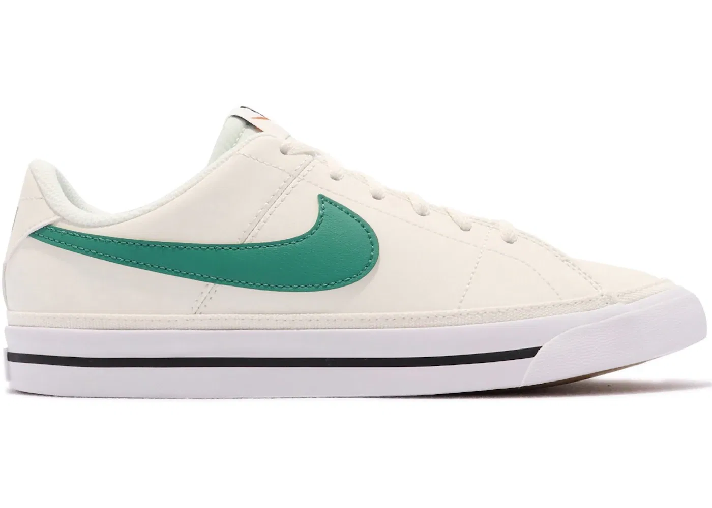 Детские кроссовки Lifestyle Nike Court Legacy, Sail/Black/Gum Light Brown/Green Noise