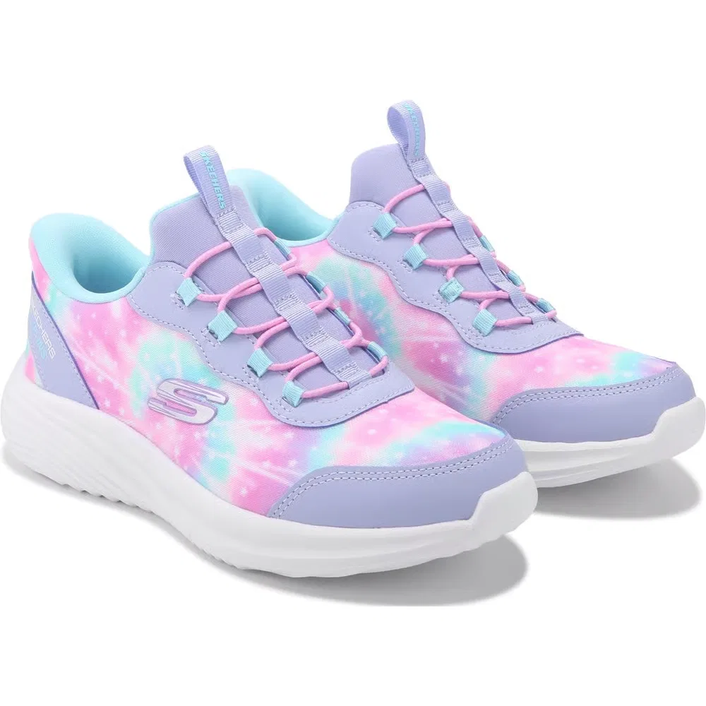 Детские слипоны Bounder Pro Skechers, Lavender Multi