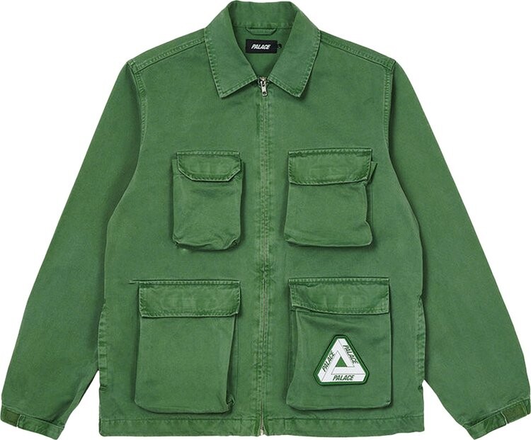 

Куртка Palace Garment Dyed Jacket 'Olive', зеленый