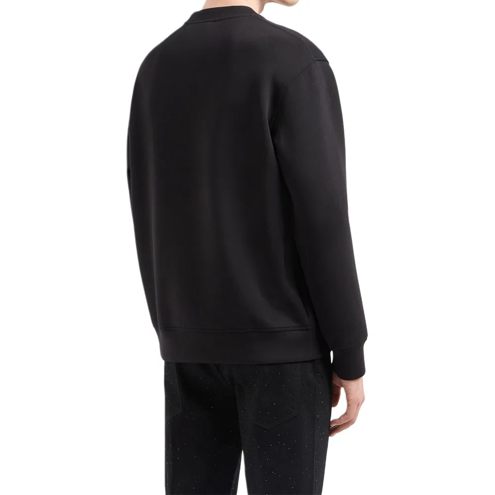 Мужской свитшот с принтом Clubwear Capsule Collection FW24 EMPORIO ARMANI, Black — фото 4