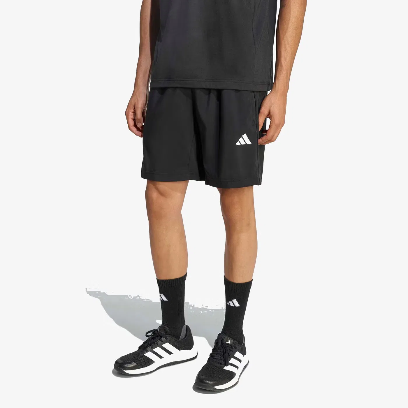 Шорты спортивные с принтом Workout Essentials Base Adidas, черный — фото 2