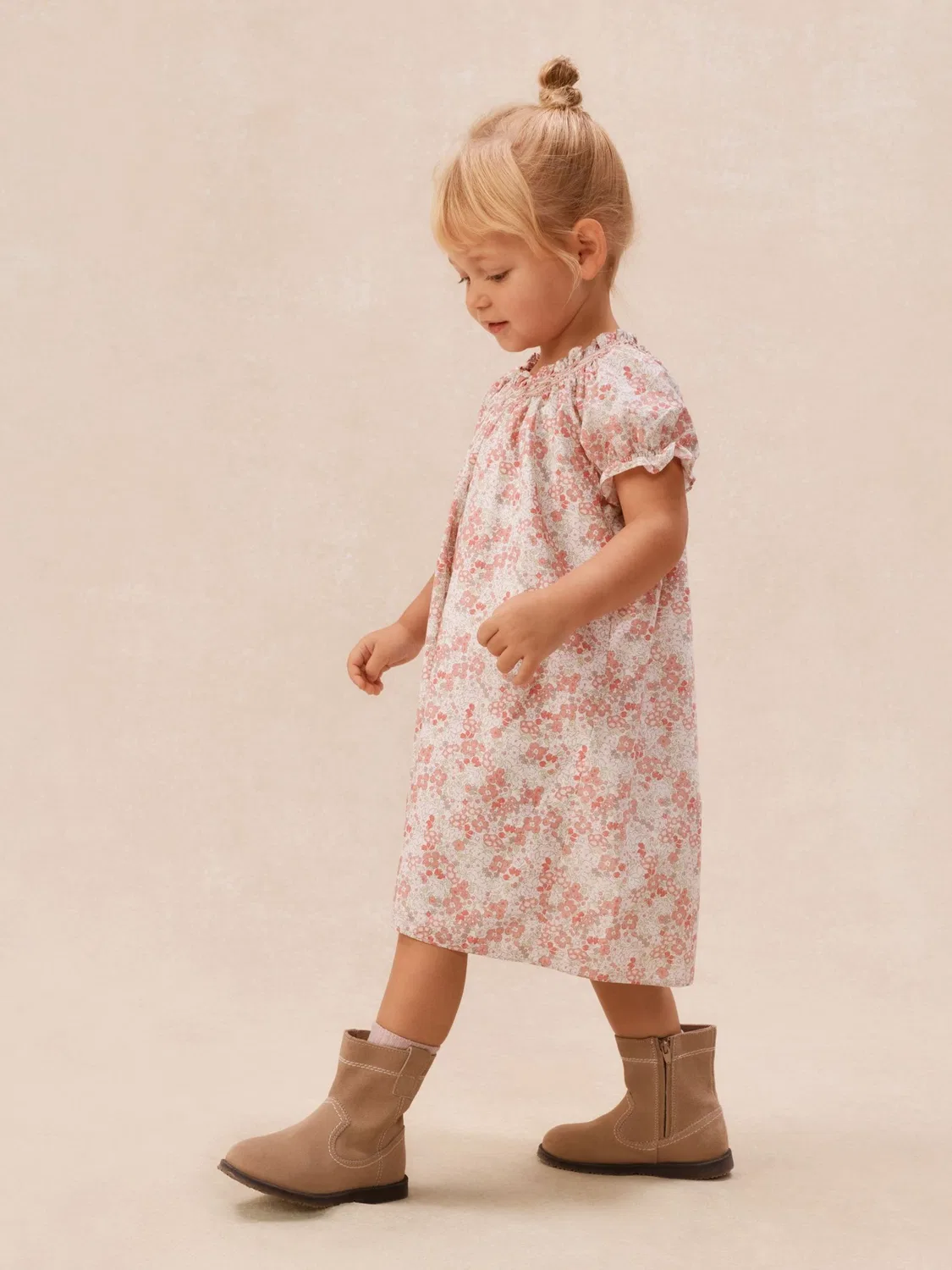 Платье с цветочным принтом Petunia The White Company, розовое — фото 3