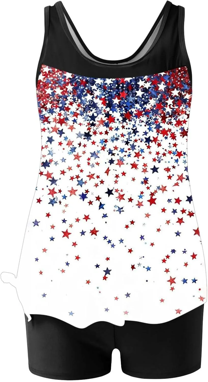 

Купальник Women Tankini с шортами Board Shorts Furundly