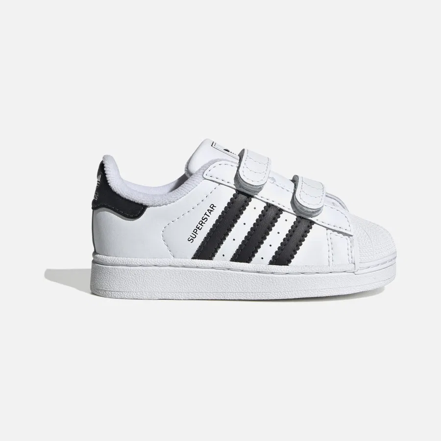 Детские кроссовки с липучкой Originals Superstar II CF Velcro Closure adidas, Белый