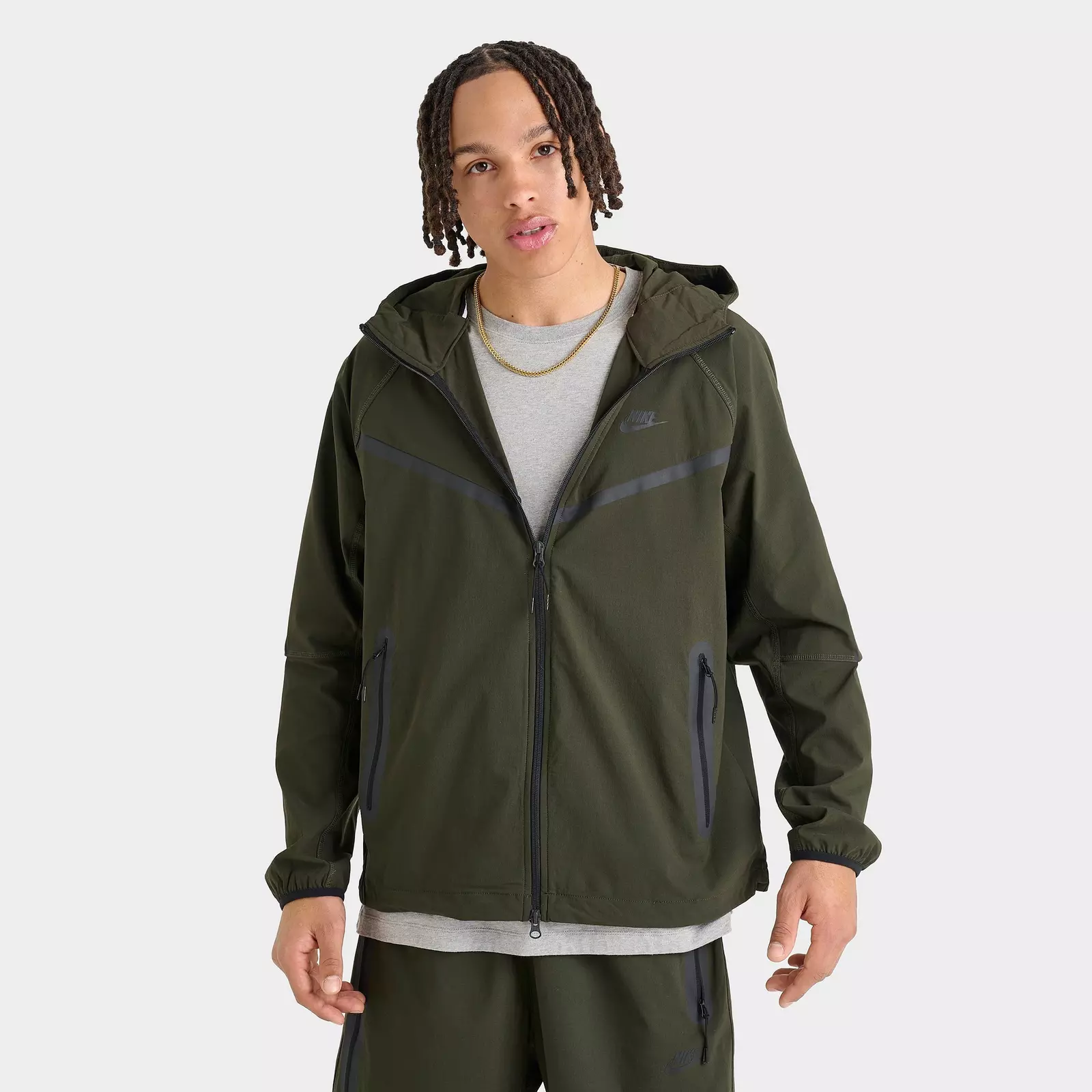 

Куртка Men's Nike Tech Windrunner Woven Full-Zip, темно-зеленый