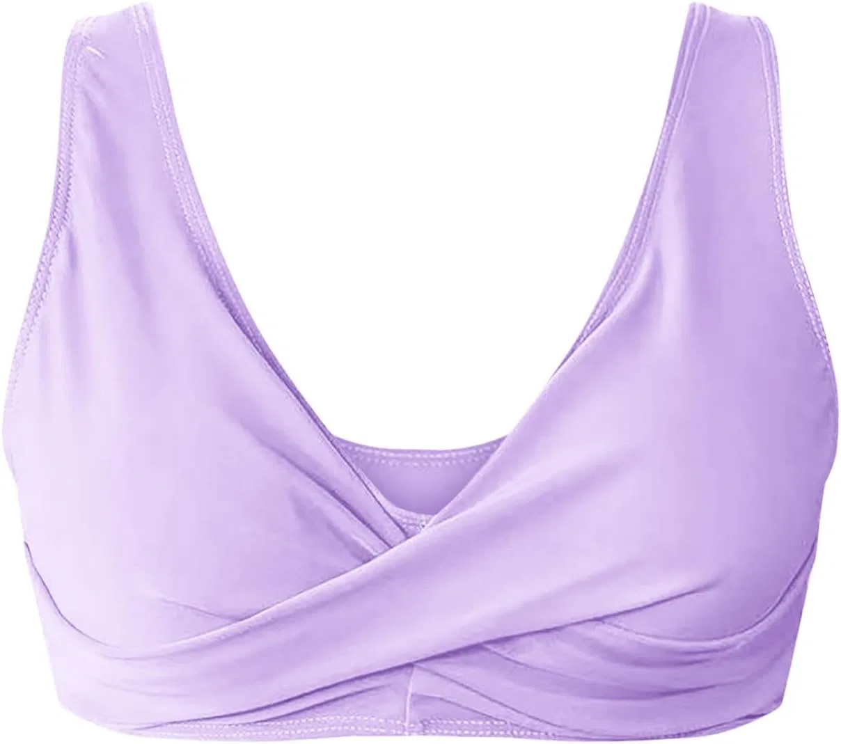 Женский бикини-топ с перекрестным передом Push-up Generic, Purple — фото 4