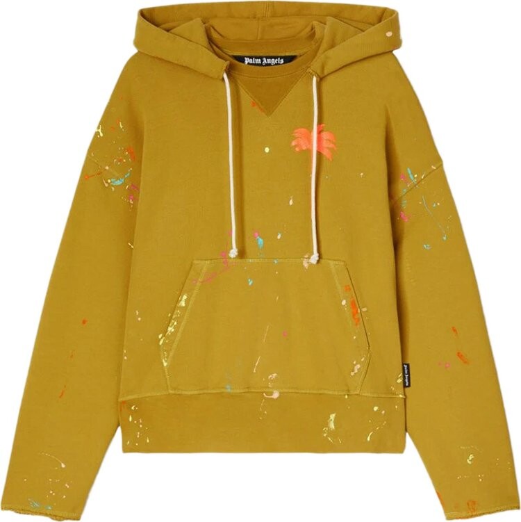 

Толстовка Palm Angels Painted Palm Tree Hooded Sweatshirt 'Brown/Orange', коричневый