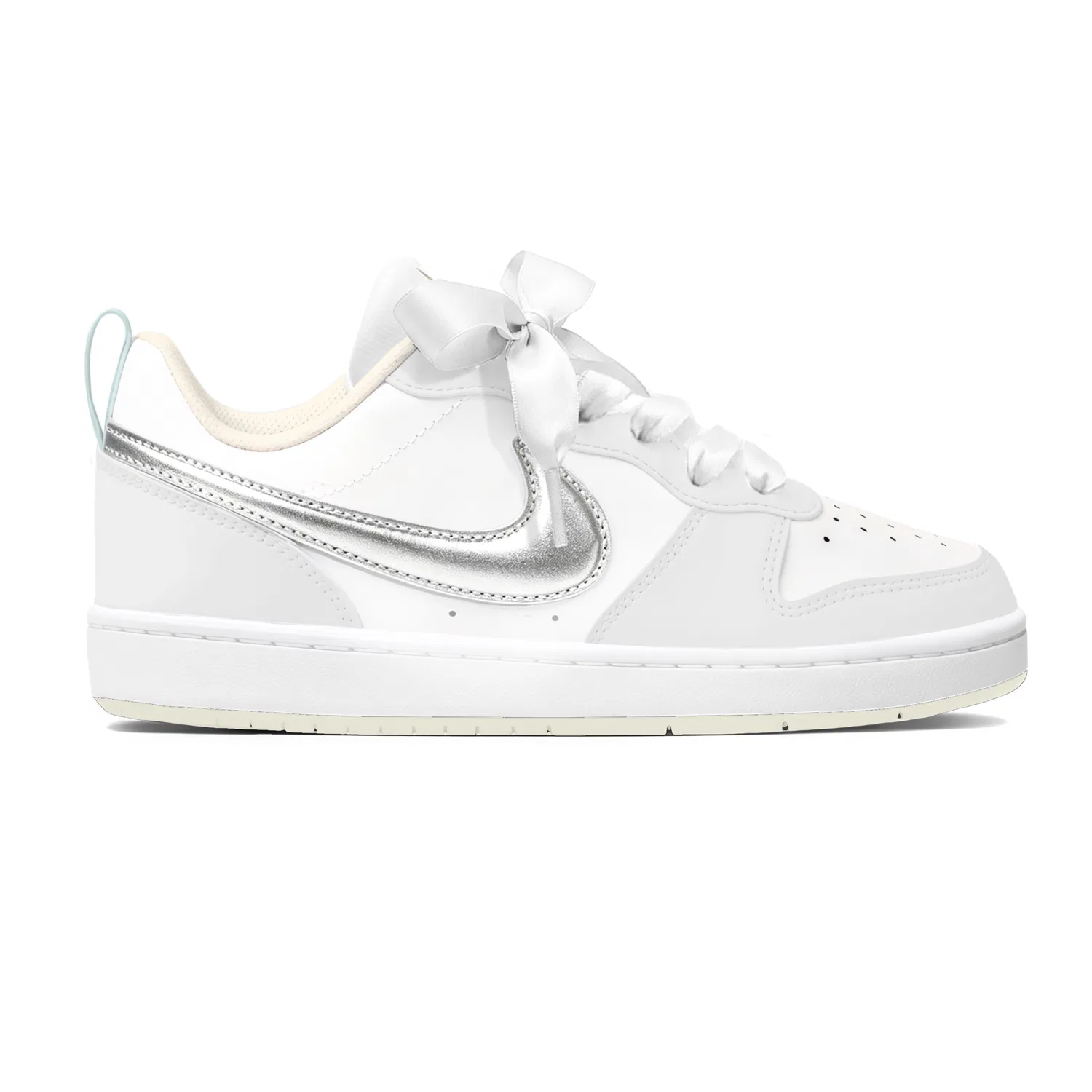 Детские кроссовки для скейтбординга с принтом Silver Gray Cat Paw, Court Borough, Nike — фото 3