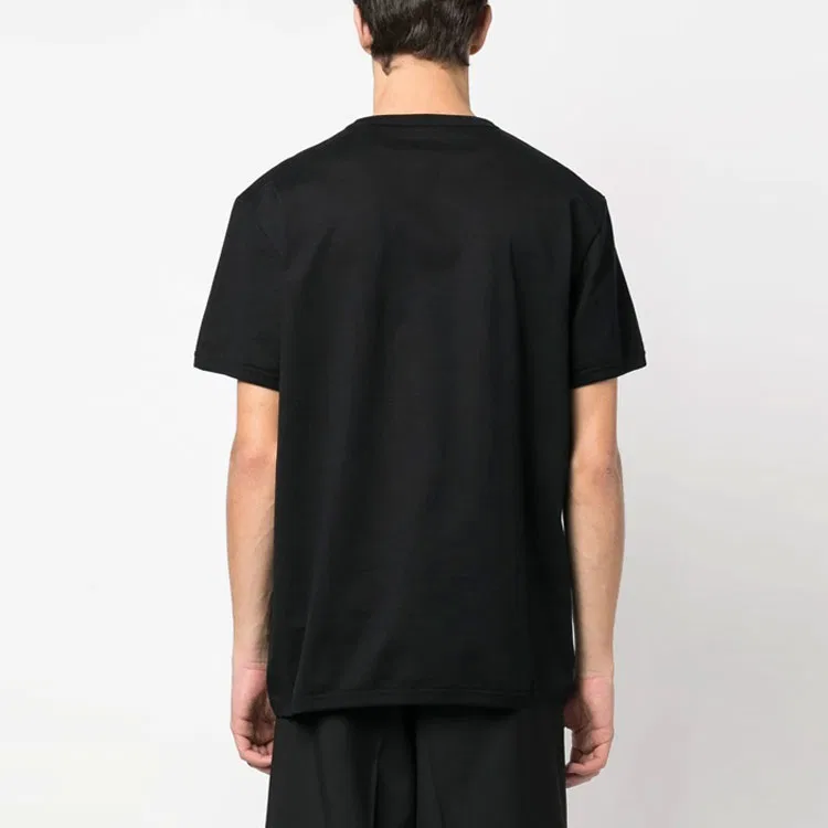 Мужская футболка с принтом черепа Skull-Print Cotton Alexander McQueen, Black — фото 4