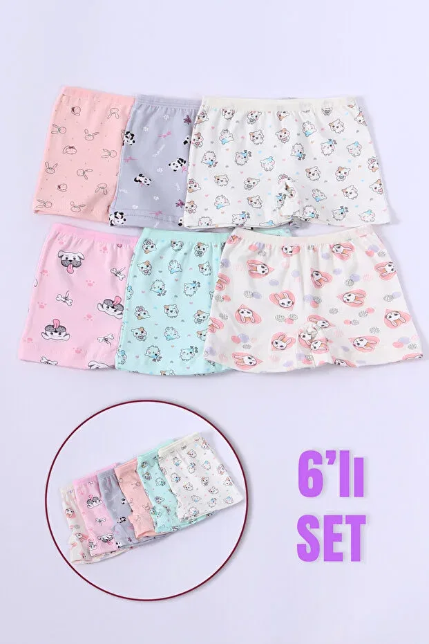 Детский комплект шорт для девочек хлопковый Dk Iç Giyim, Multicolor
