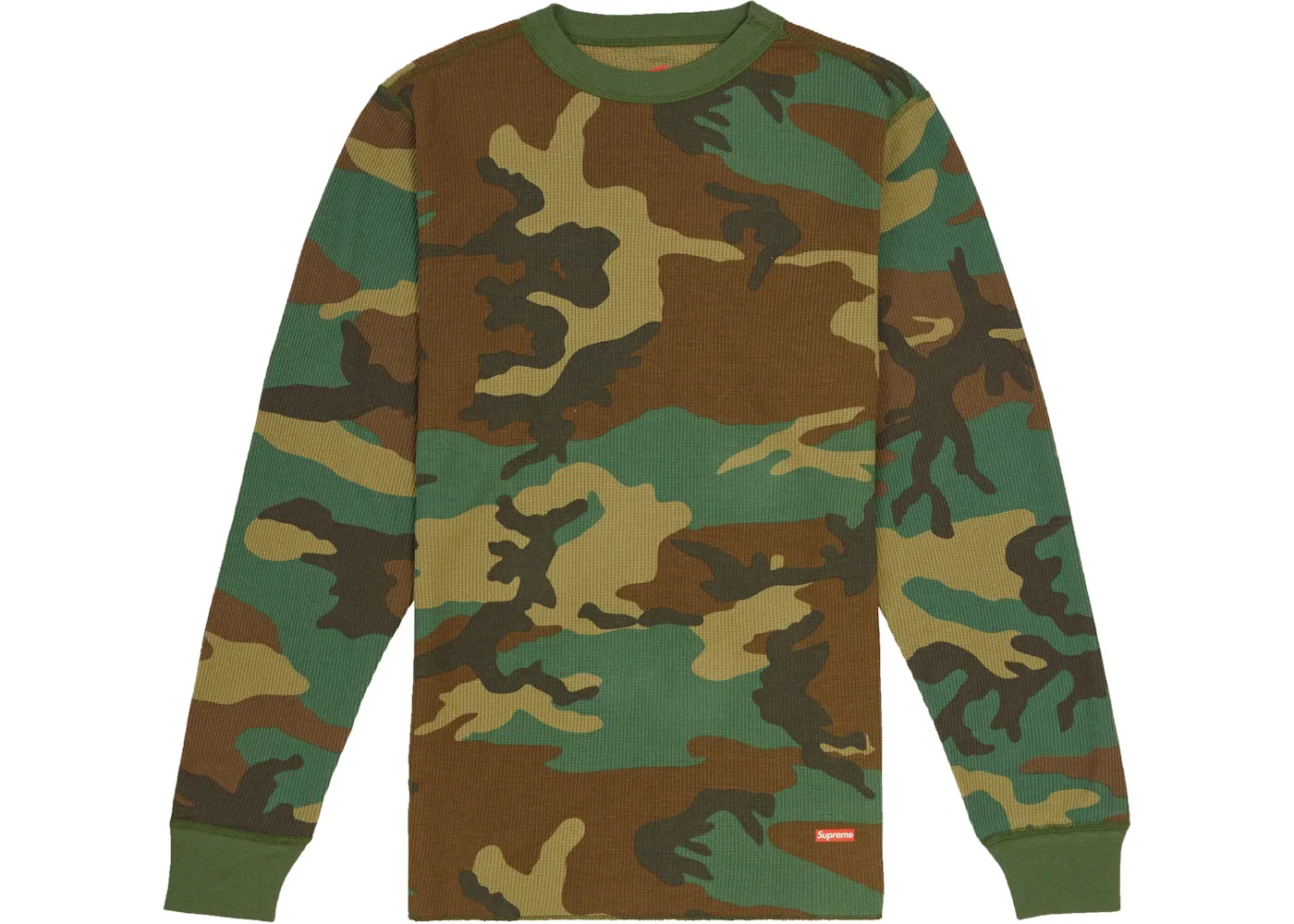 Мужское термобелье с принтом Thermal Crew (1 Pack) Supreme, Woodland Camo