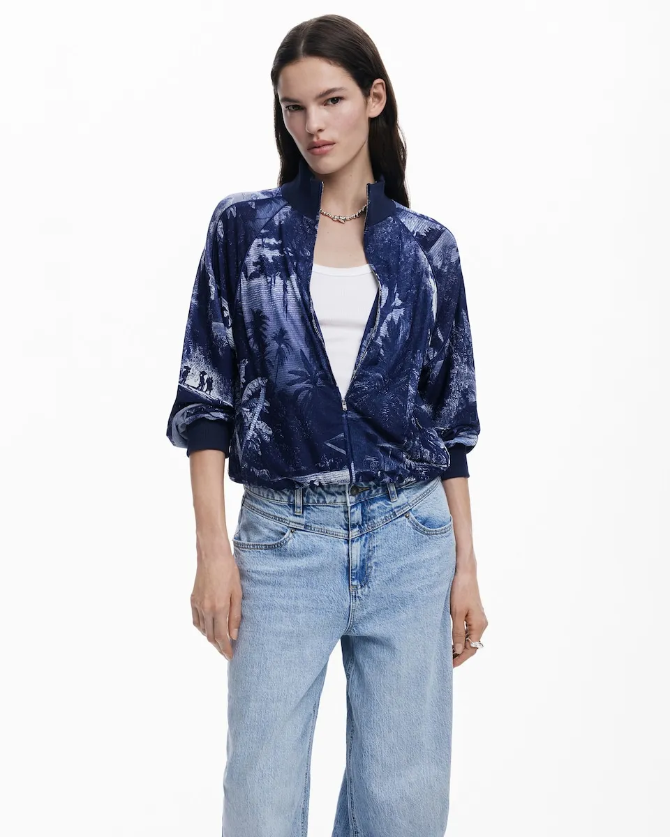 

Женская толстовка, разработанная Кристианом Лакруа Desigual, синий