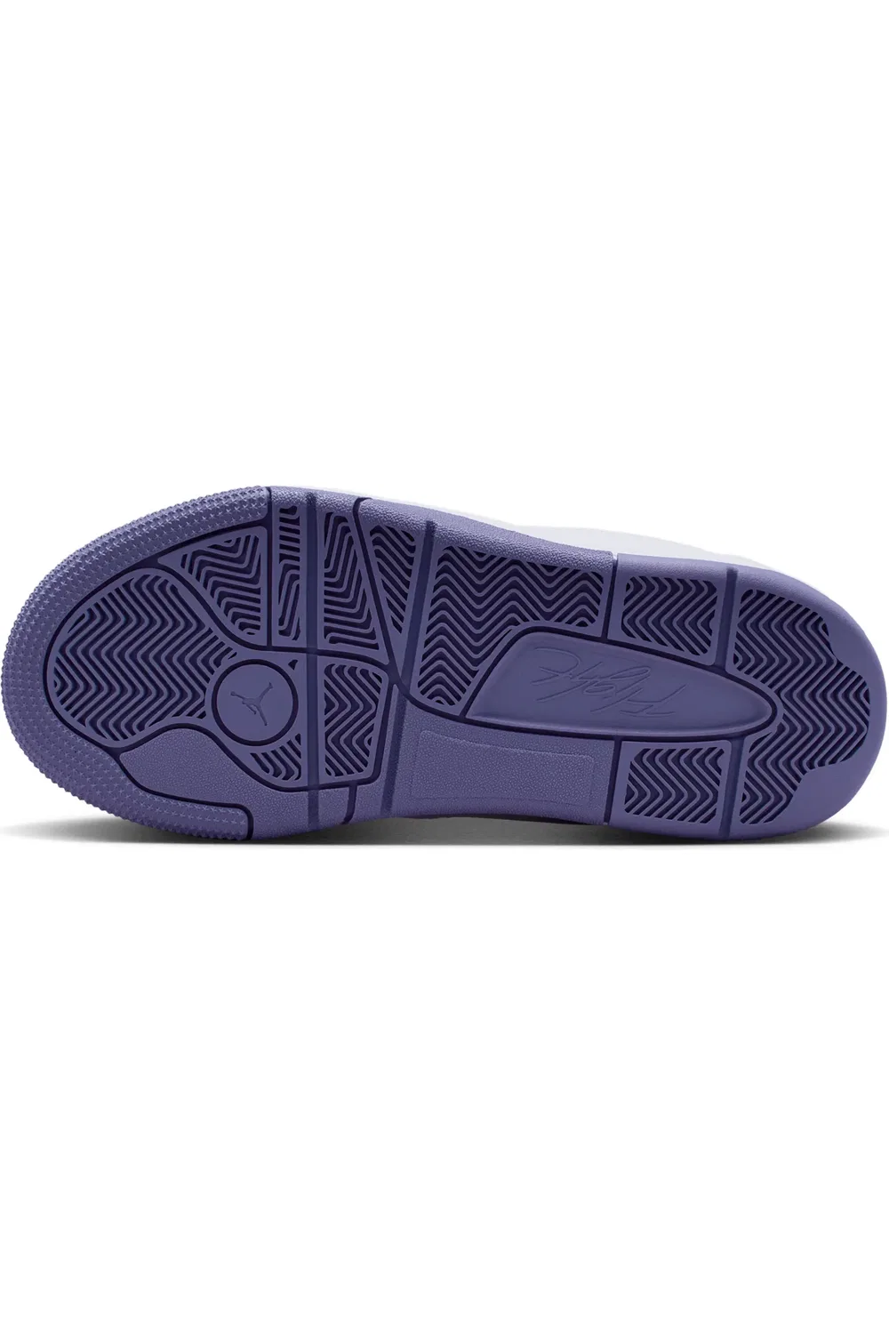 Кроссовки детские с кожаным верхом Flight Jordan, White/Dusty Amethyst — фото 4
