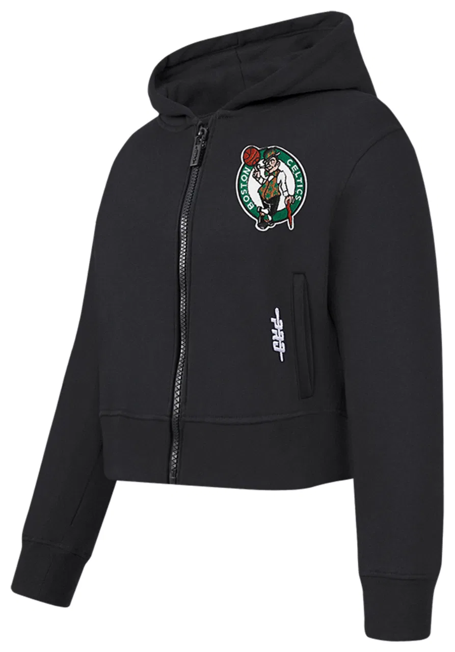 Детская толстовка на молнии Boston Celtics Classic Pro Standard, черный — фото 3