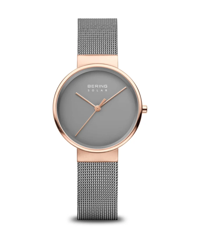 

Bering женские наручные часы солнечные часы розовое золото 14331 369 Bering, серый