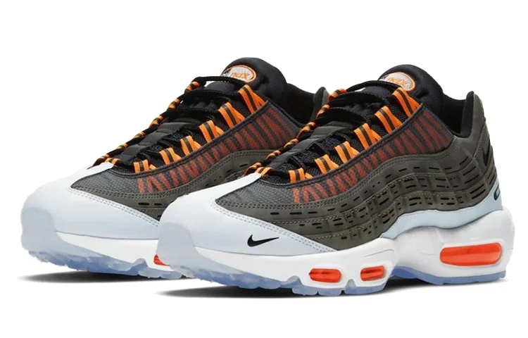 Кроссовки Nike Air Max 95 Kim Jones, черный/оранжевый — фото 2
