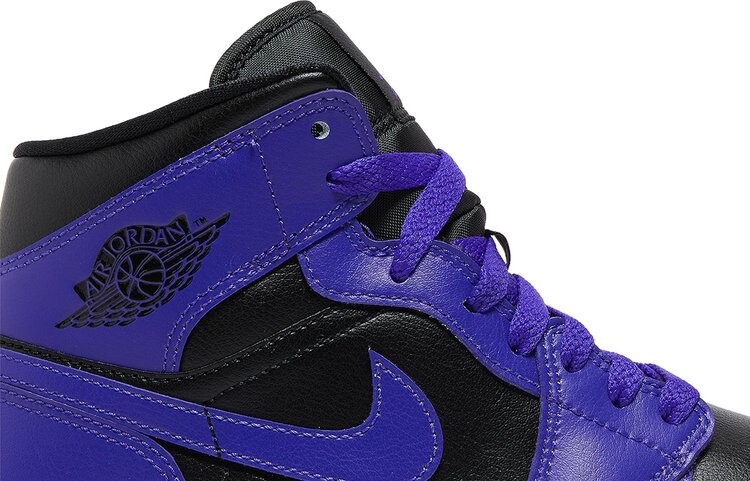 Кроссовки Wmns Air Jordan 1 Mid Dark Concord, фиолетовый — фото 2