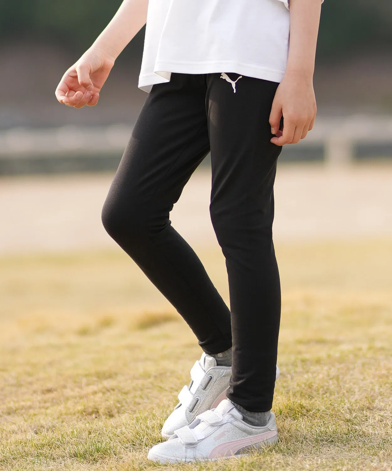 Детские леггинсы с логотипом PUMA, Black