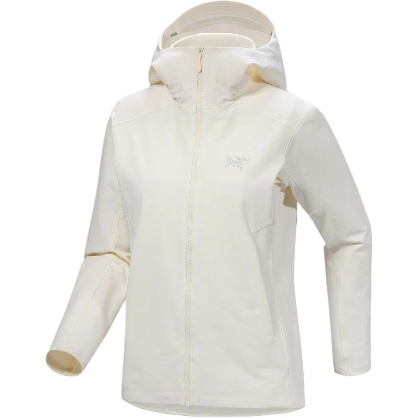 Женская софтшелл-куртка с капюшоном Arcteryx Gamma, Polar White II/Arctic Silk II