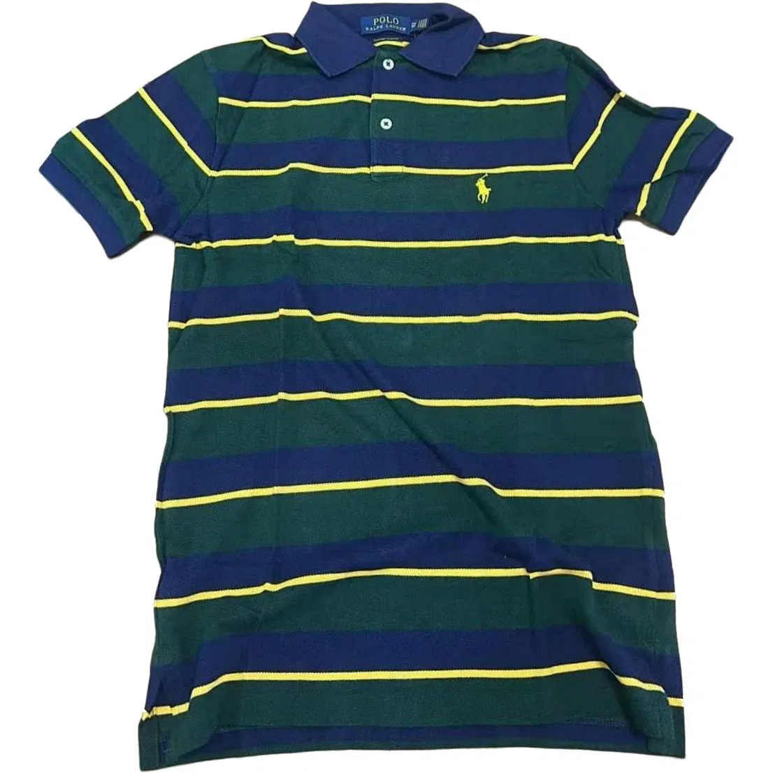 Мужское поло с полосками Polo Ralph Lauren, Green Stripes