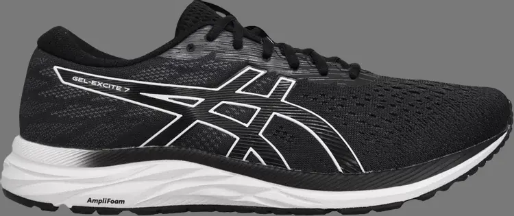 

Кроссовки gel excite 7 extra wide 'black' Asics, черный