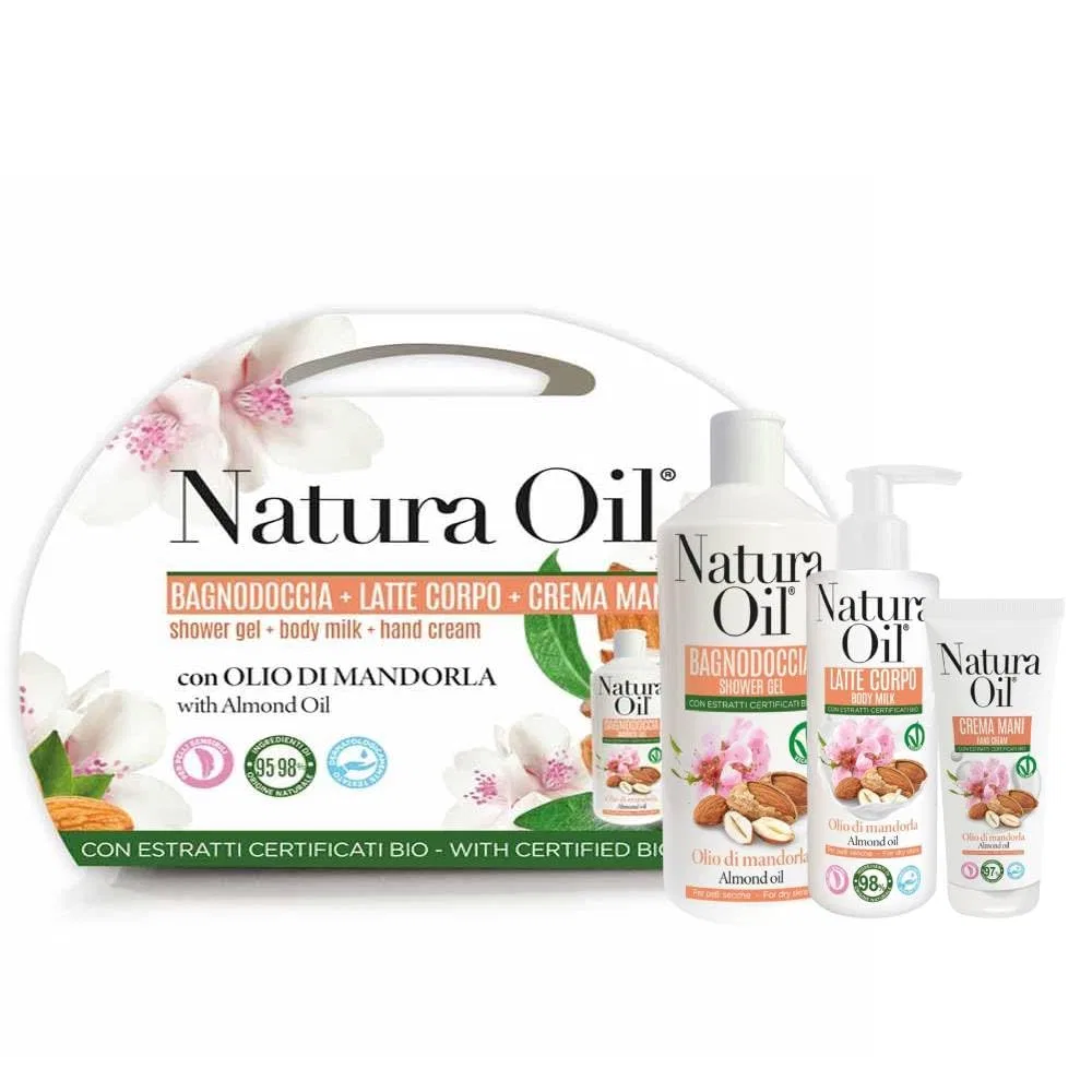 Набор косметики Natura Oil Kit, SUAREZ Cycling, душ 400 мл, молочко 200 мл, крем 75 мл