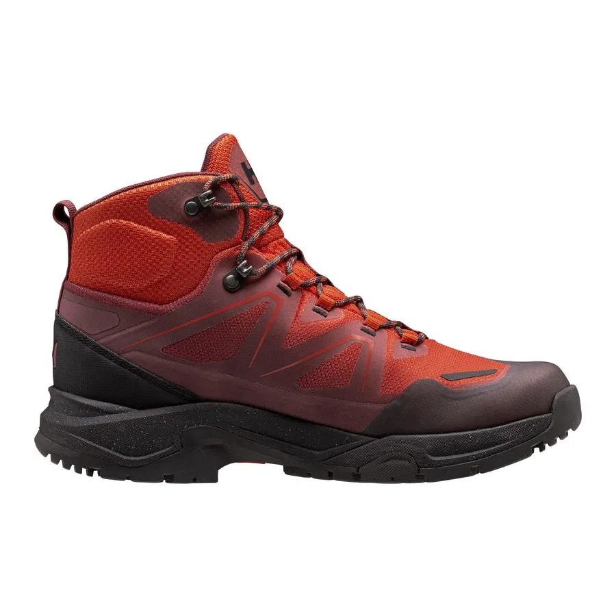 Ботинки для мальчика с мембраной Helly Tech, модель Cascade Mid HT, бренд Helly Hansen, Цвет: Кызыл — фото 4
