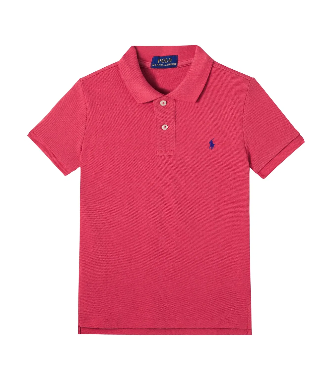 Поло из хлопкового пике Polo Ralph Lauren Kids, красный