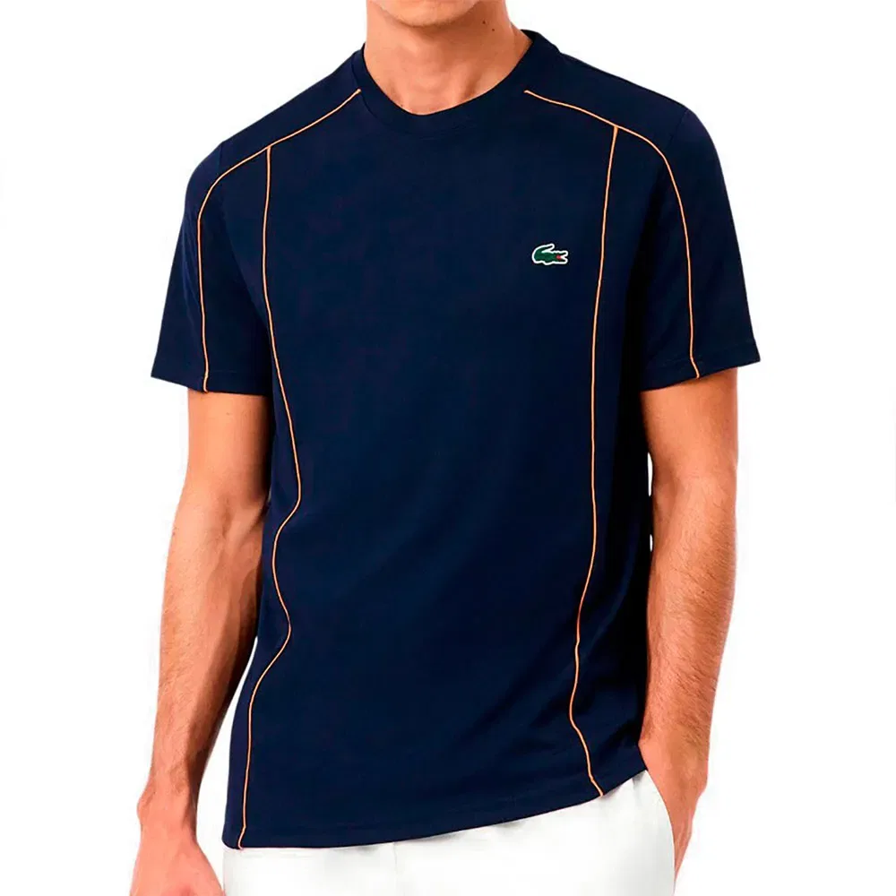 Футболка мужская Lacoste Ultra-Dry Pique Graphic Logo, синий