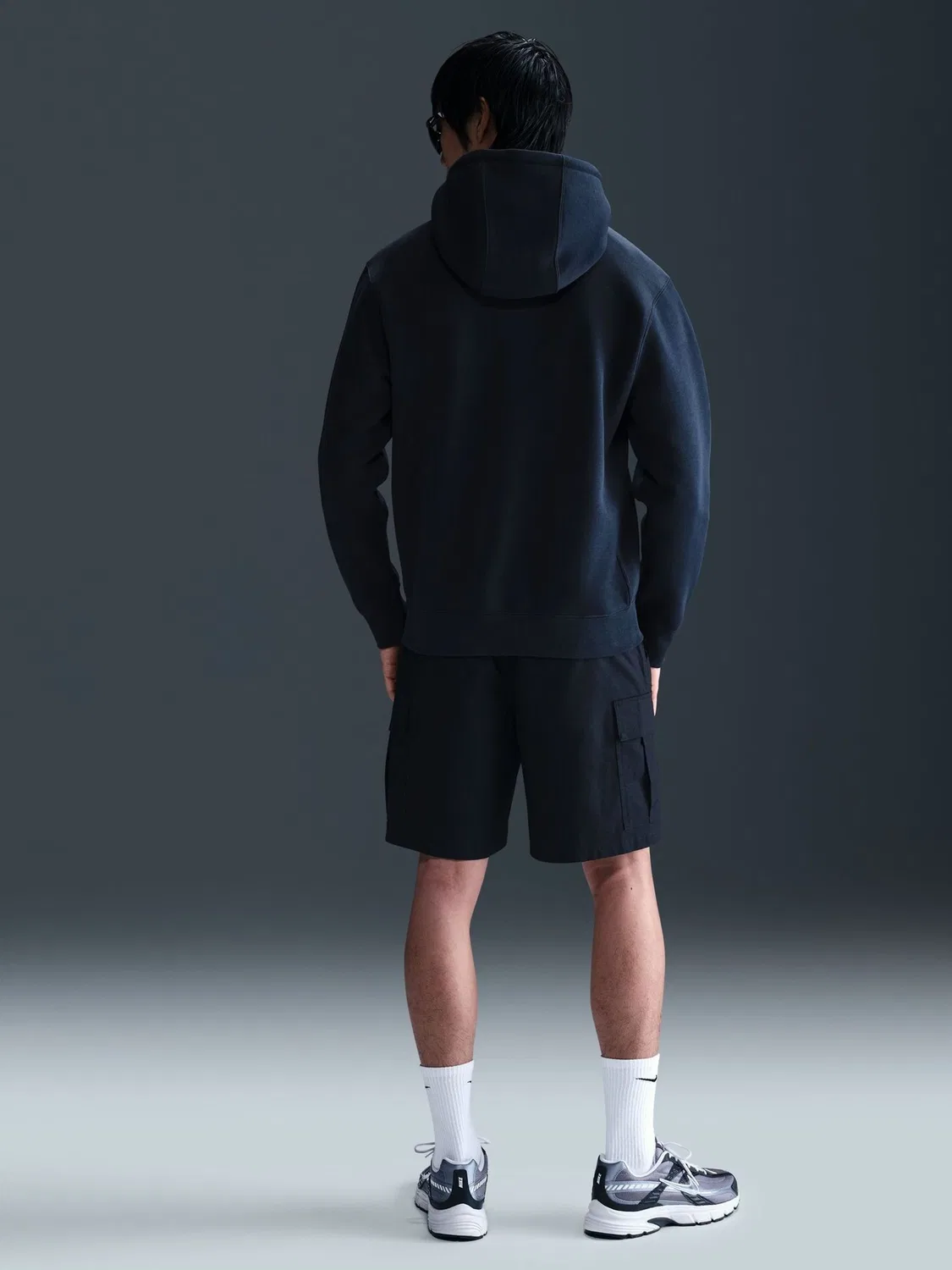 Толстовка на молнии во всю длину Nike Obsidian Navy Club — фото 3