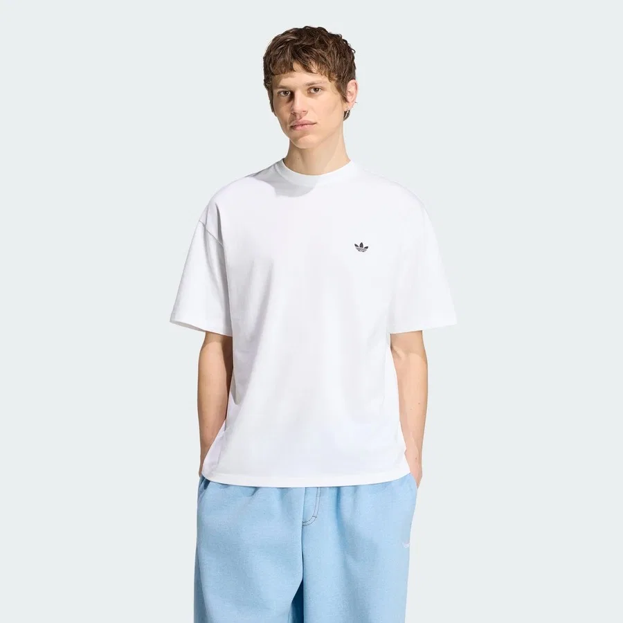 Футболка свободного кроя Trefoil Essentials Loose Tee adidas, Белый