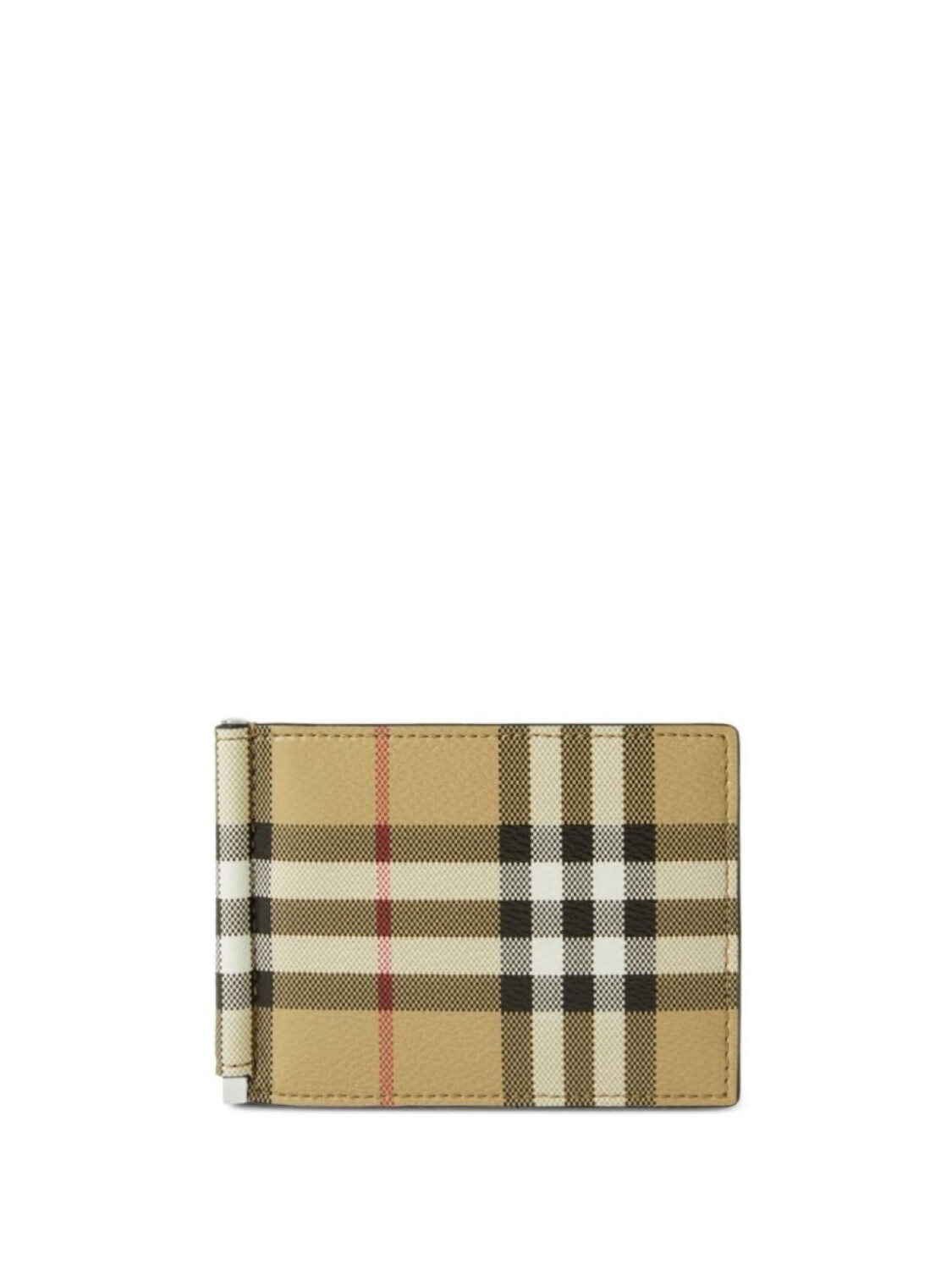 

Бумажник в клетку Burberry, бежевый