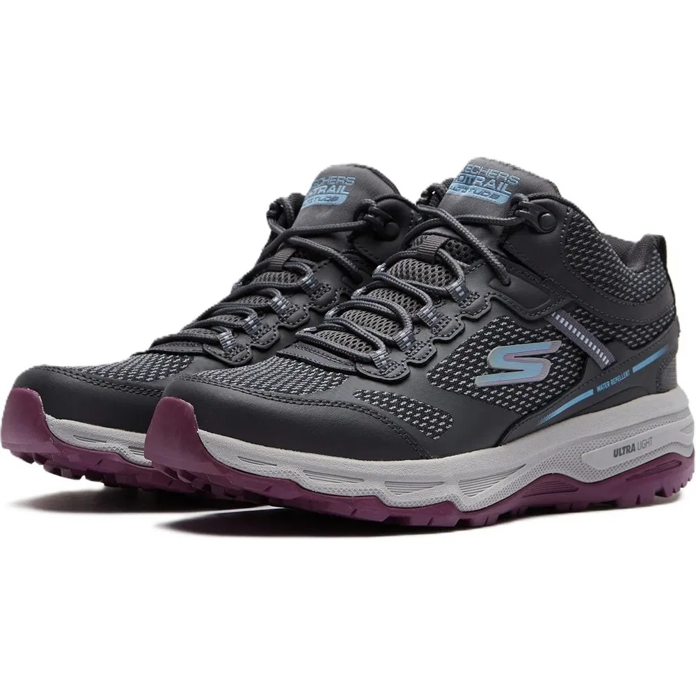Детские кроссовки Skechers Go Run Altitude-Highly Water Repellend Leather, фиолетовые — фото 3
