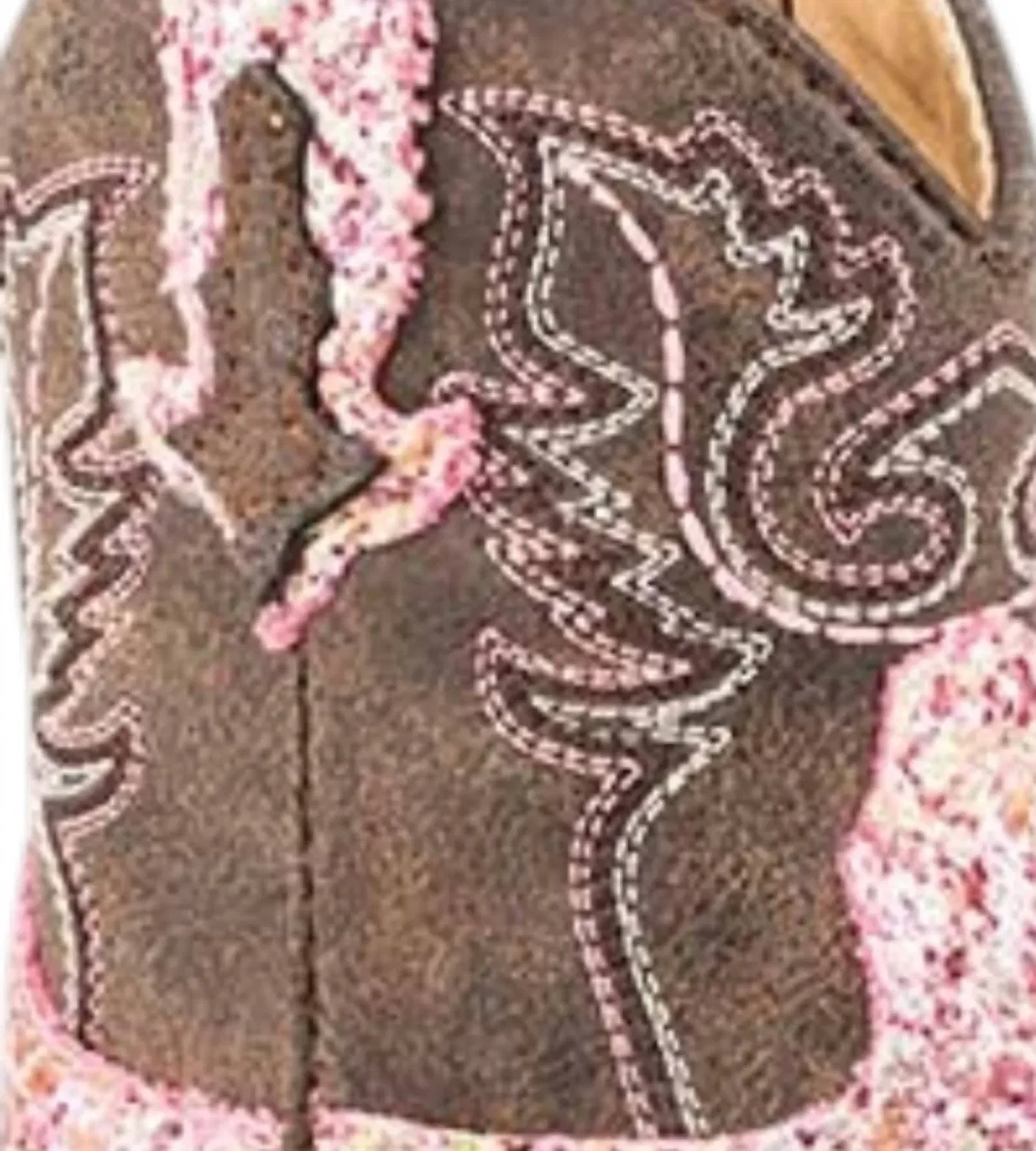 Детские ботинки для девочек с блестящим дизайном Aztec Glitter Roper, розовый — фото 2