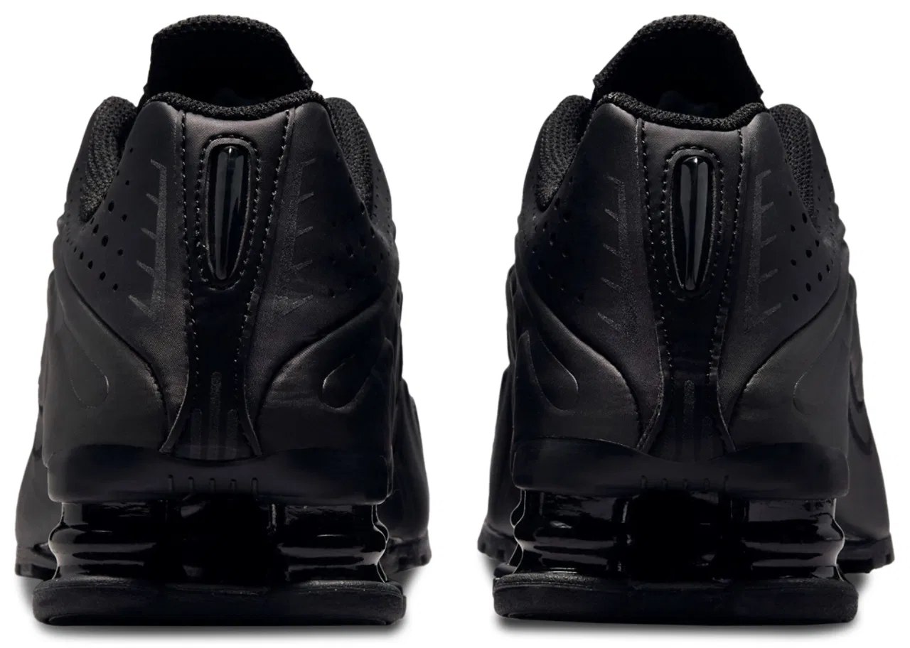 Детские кроссовки для мальчиков Nike Shox R4, Black/Black — фото 3