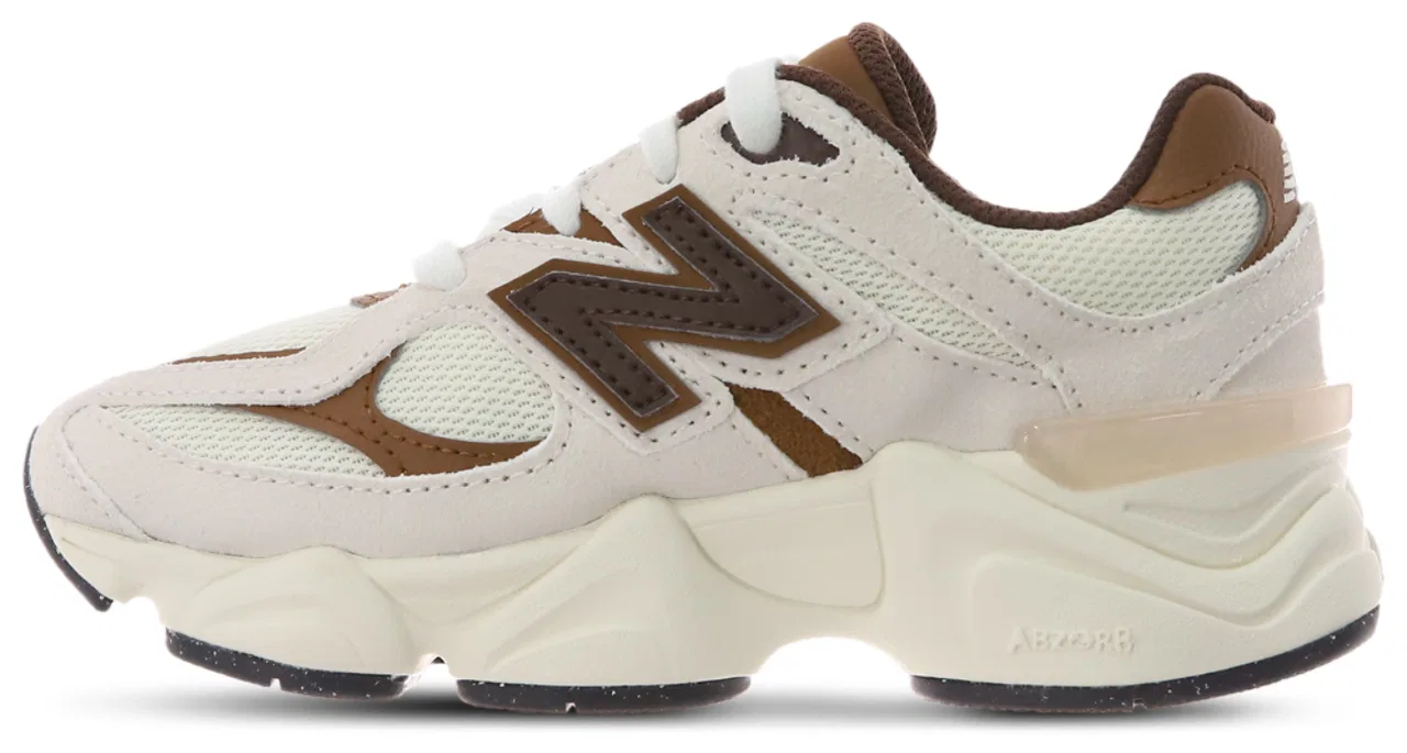 Кроссовки для мальчиков 9060 New Balance, белый/коричневый — фото 2