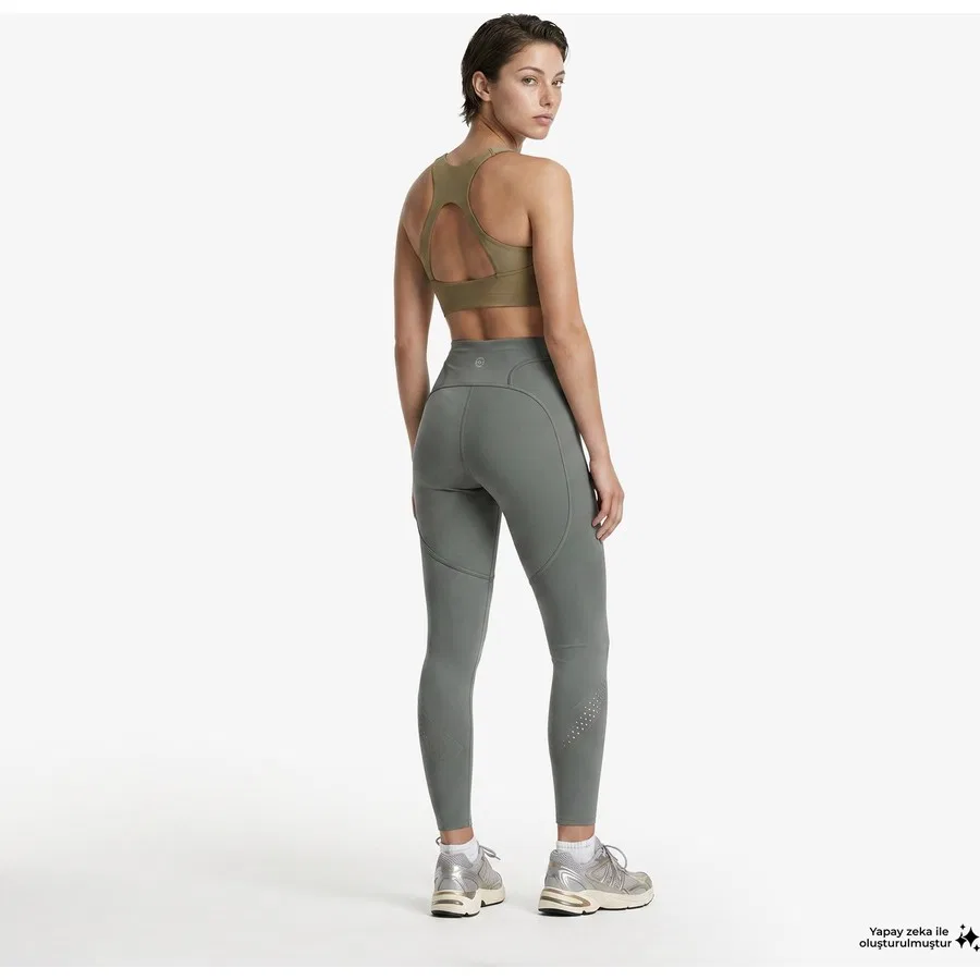 Спортивные леггинсы с длиной 7/8 adidas by Stella McCartney TPR, Зеленый — фото 2