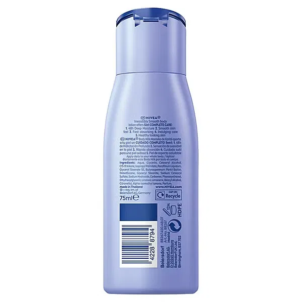 Молочко для тела с маслом карите и гиалуроновой кислотой NIVEA, Белый, 75 мл — фото 2