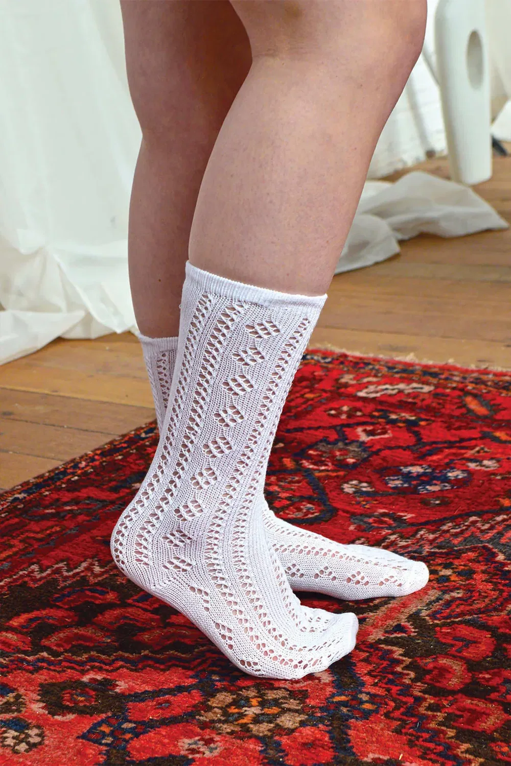 Детские носки до колена из хлопка 6 пар Sock Snob, White — фото 3
