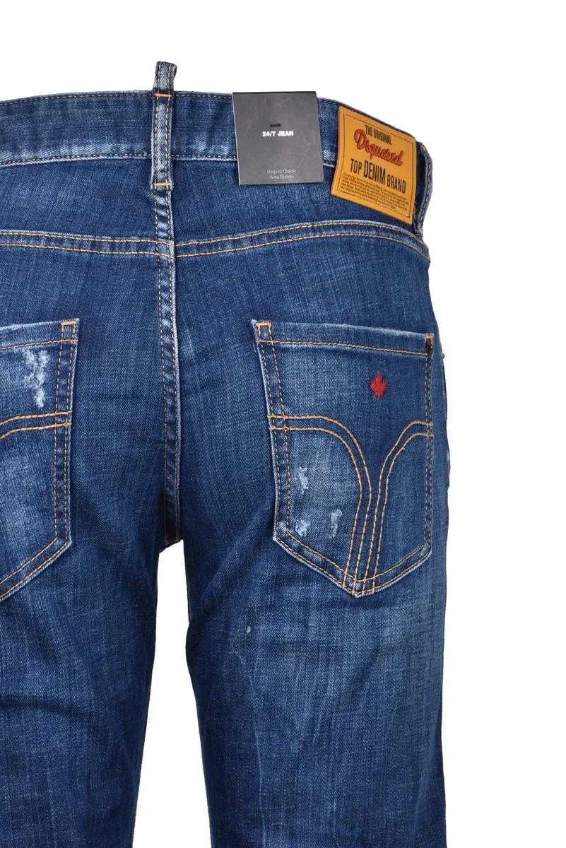 Женские джинсы зауженного кроя 24/7 Jeans Dsquared2, черный — фото 3