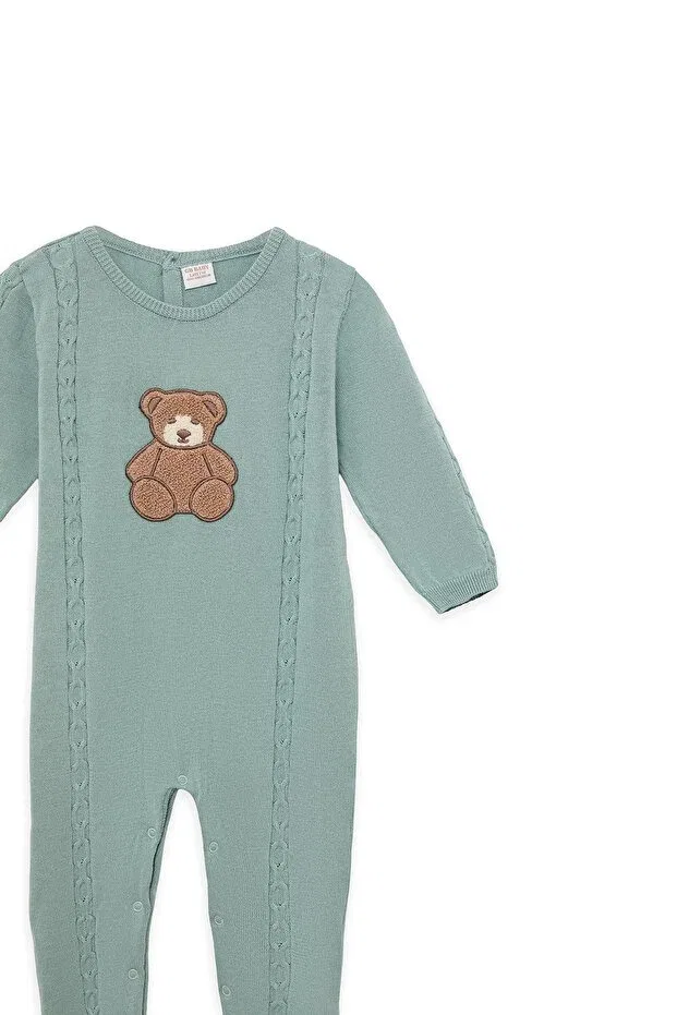 Детский комбинезон для мальчиков с длинным рукавом Layette, Green — фото 2