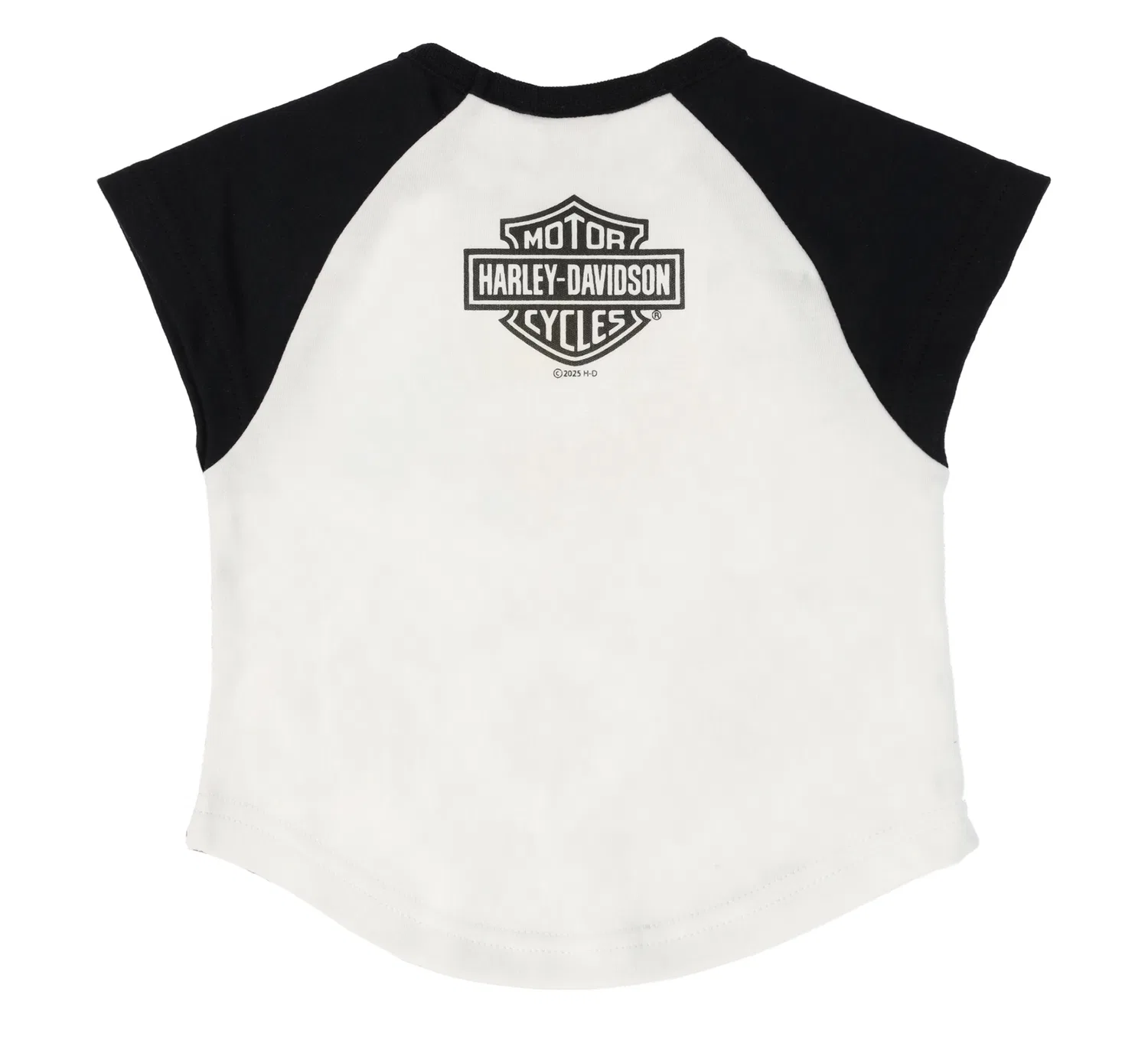 Комплект для малышки с принтом бандана Toddler Girls Knit Short Set Harley Davidson, White/Black — фото 3