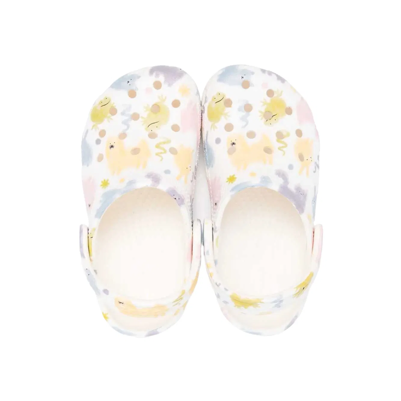 Детские кроксы модель Kids Clogs, Crocs, White — фото 3