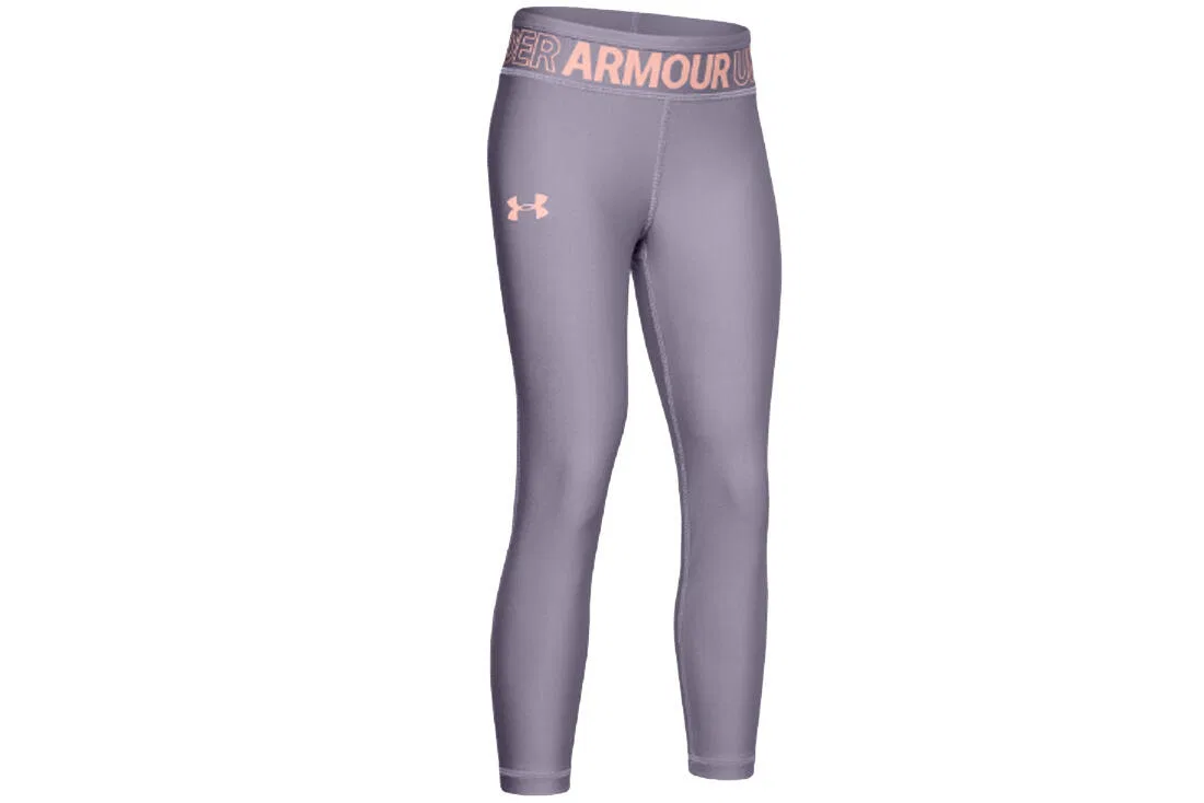 Детские леггинсы для девочек с технологией HeatGear Under Armour HG Ankle Crop K, Violett