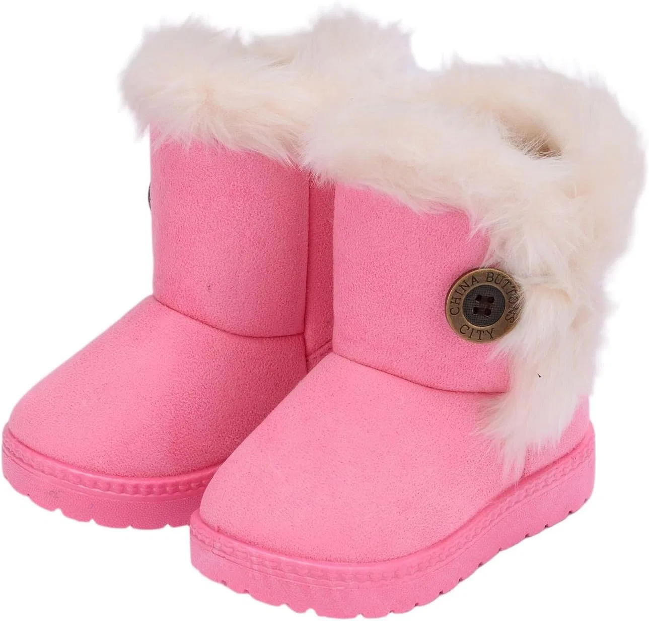 Детские зимние сапоги для девочек с мехом Winter Snow Boots Zzalalana, Pink
