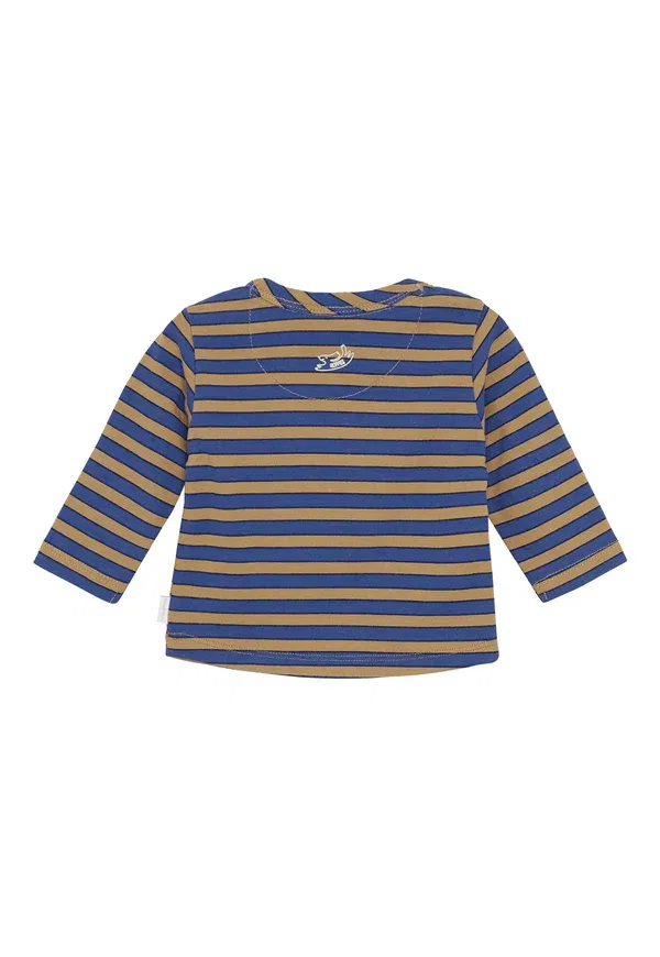 Футболка с длинным рукавом полосатая Spicer Noppies, Stripe Pattern Medium Brown, коричневый — фото 2
