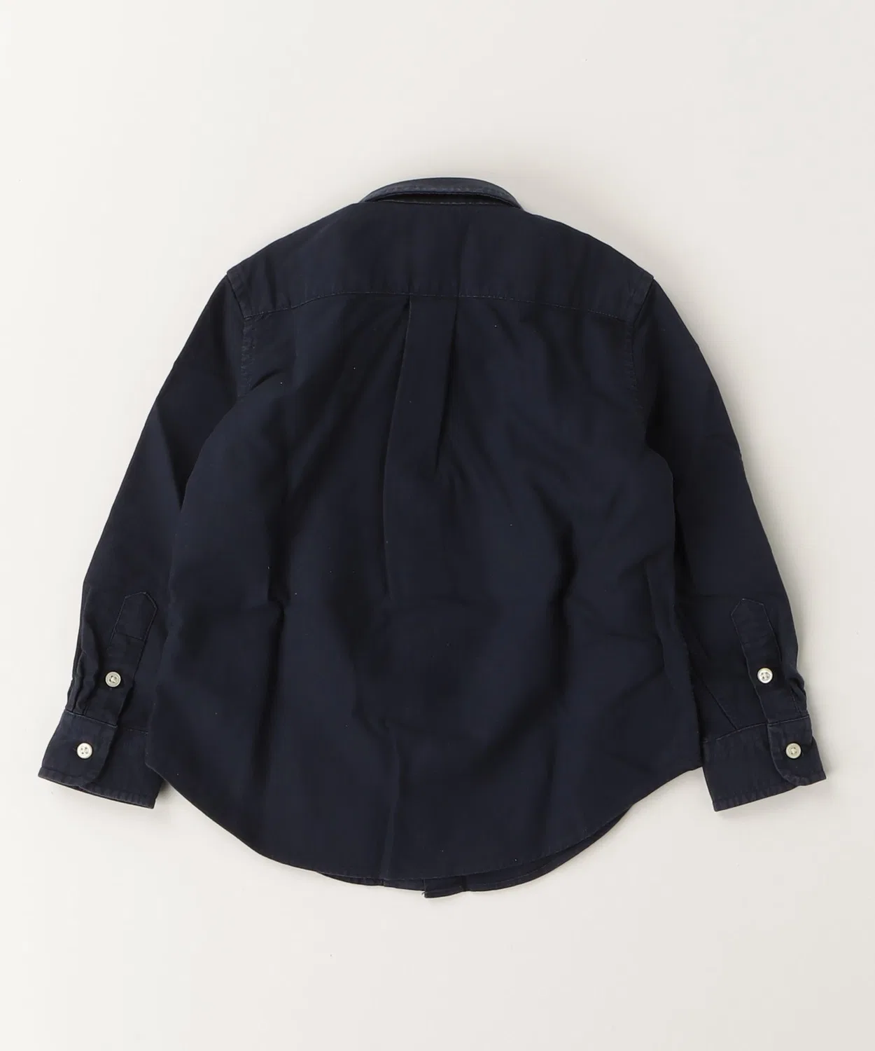 Детская рубашка с длинным рукавом оксфорд, модель Garment Dyed POLO RALPH LAUREN CHILDRENSWEAR, Navy — фото 3