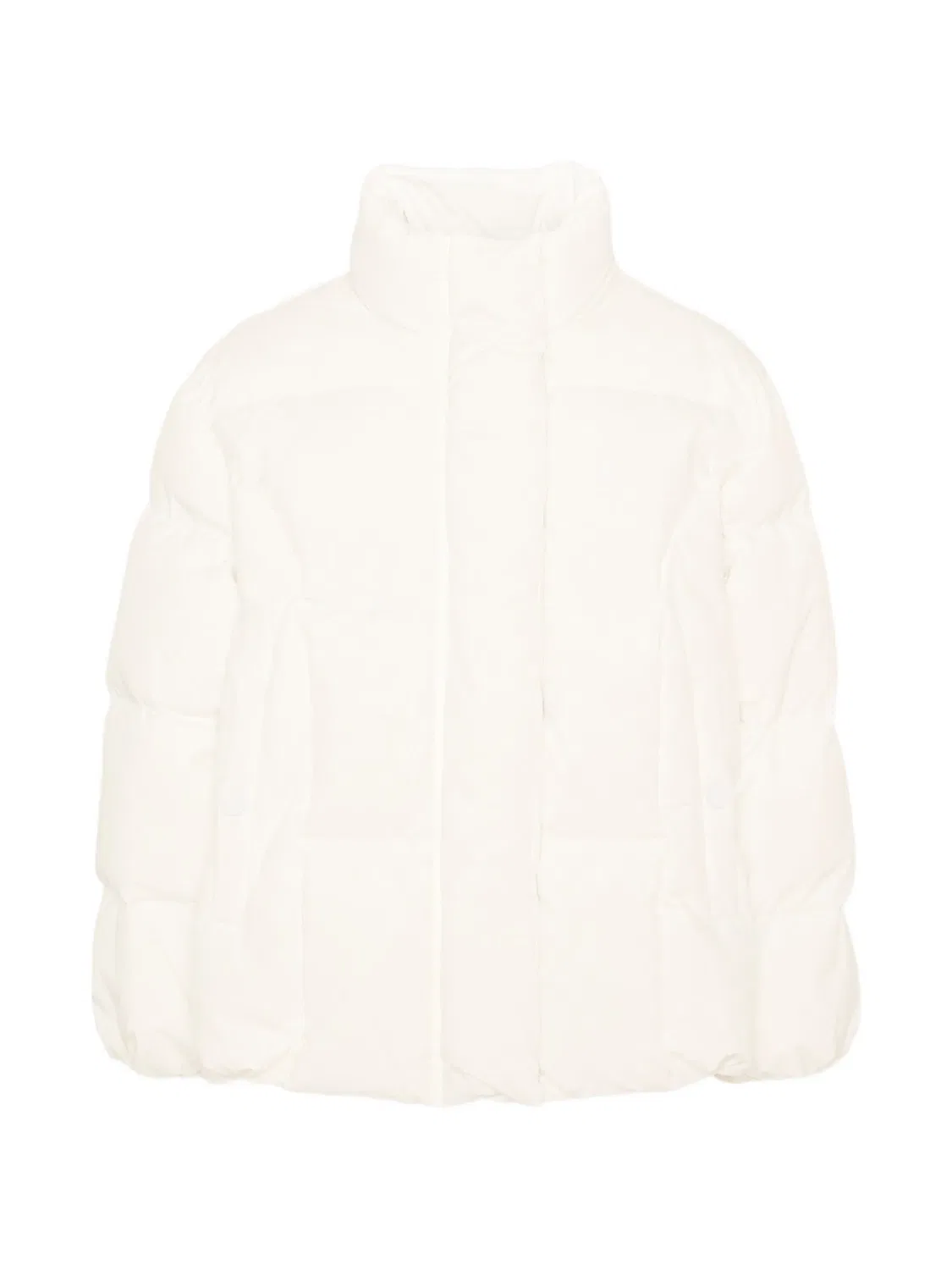 Пуховик с высоким воротником Trussardi Junior, белый