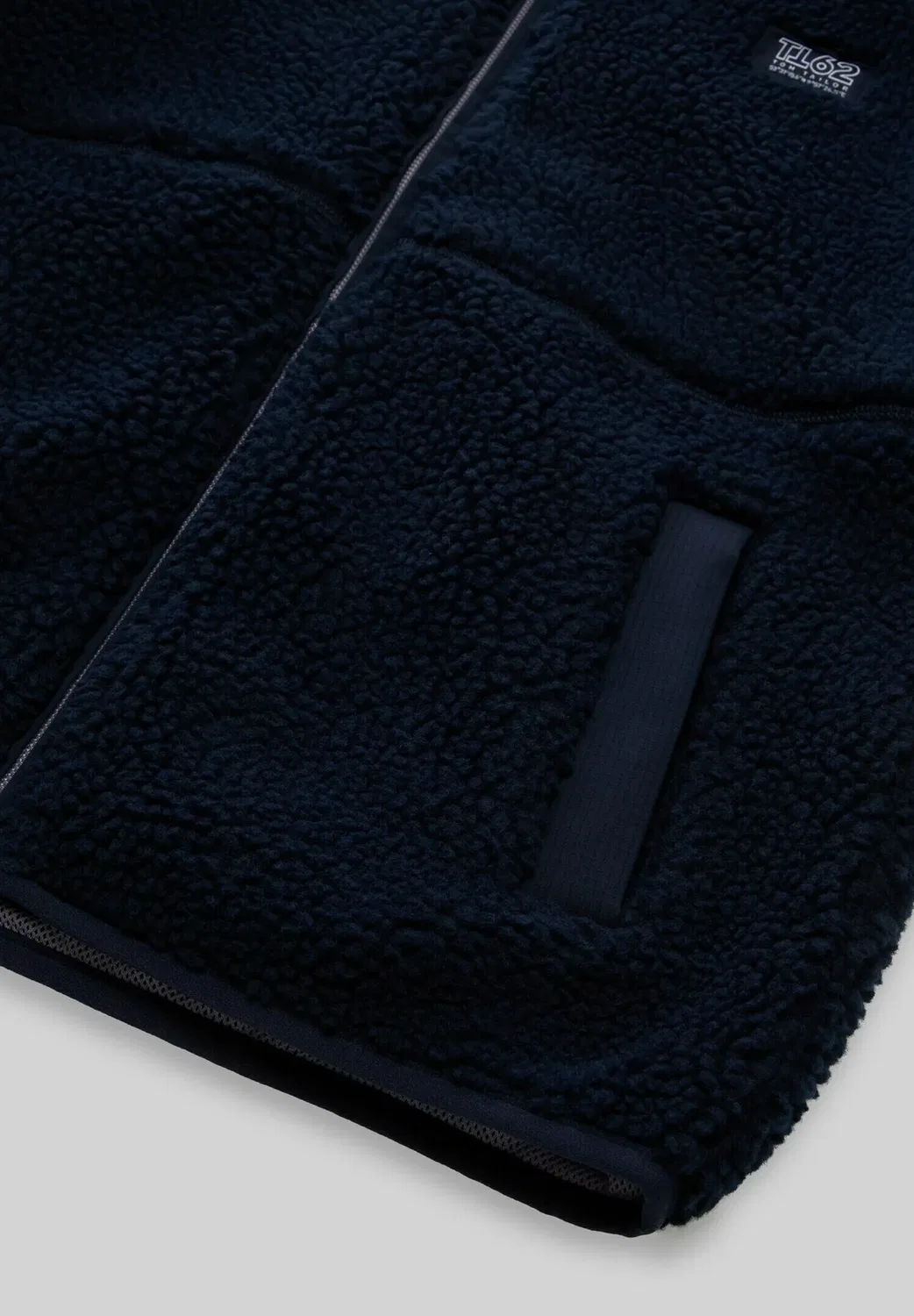 Jacken teddy jacke mit stehkragen - флисовая куртка Tom Tailor, Sky Captain Blue — фото 3