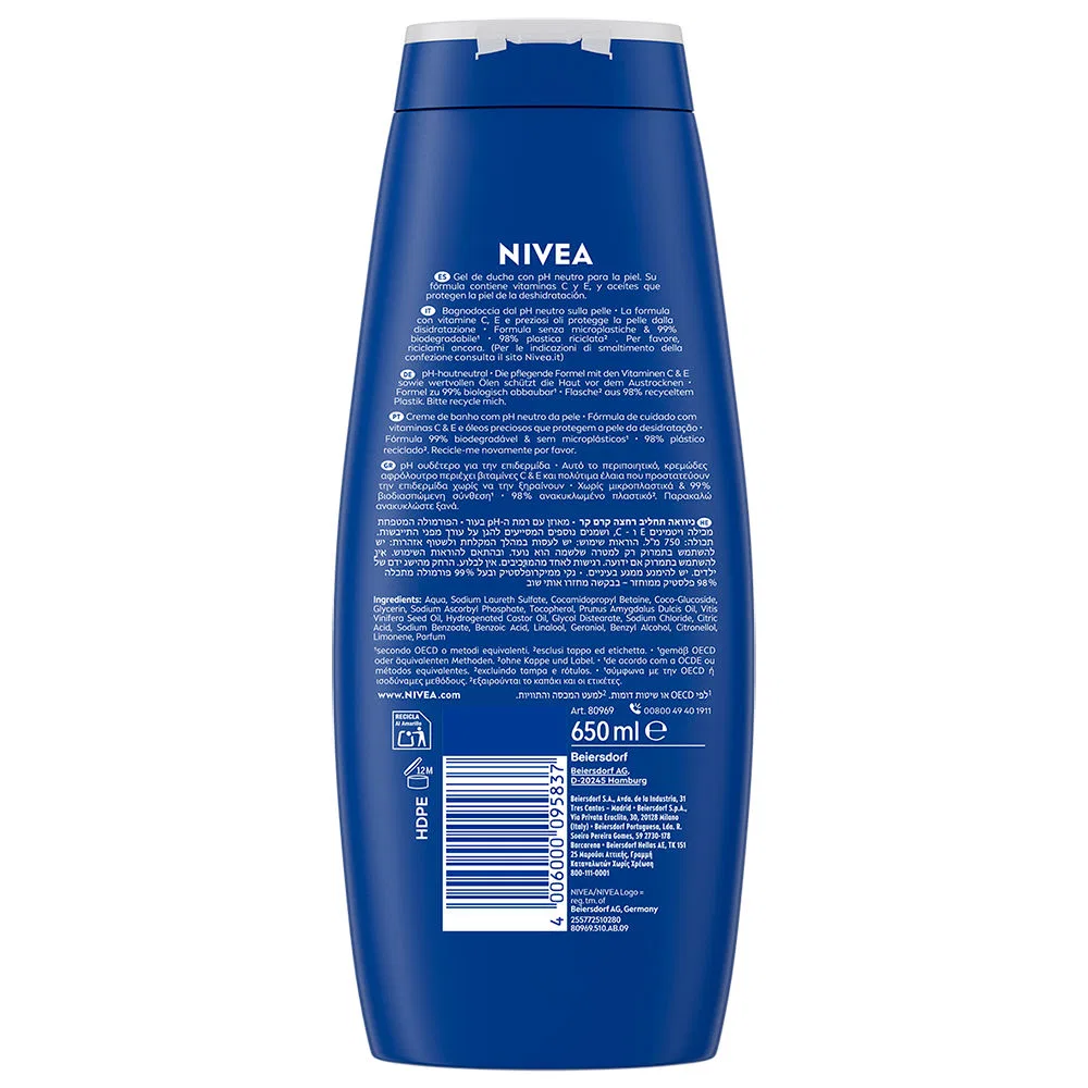 Гель для душа Creme Care Nivea, 650 мл — фото 2